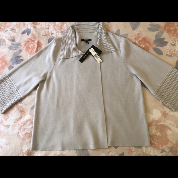 Ellen Tracy Light Jacket  Light Gray Size 2XL - Picture 1 of 15